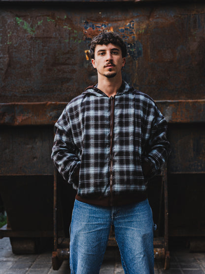The reversible plaid hoodie