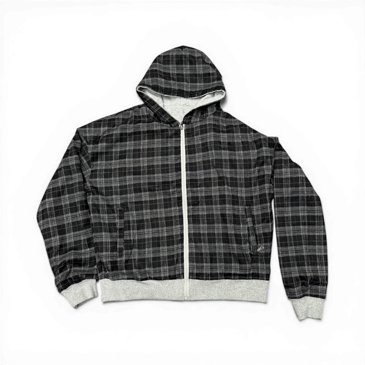 The reversible plaid hoodie