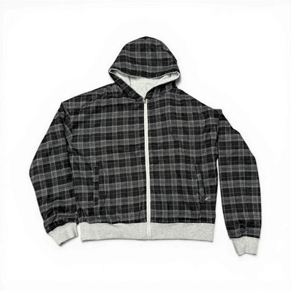 The reversible plaid hoodie